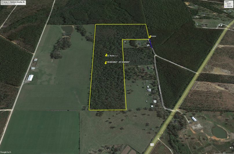 Aerial #3 Approx. 51 Acres Baldwin County, AL