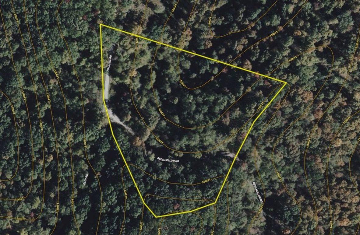 017 Powell 5.71 Land ID map zoomed in with contour lines