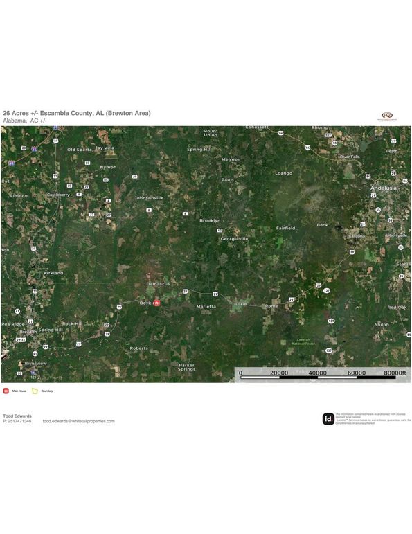 Aerial #3 Approx. 26 Acres Escambia County, AL