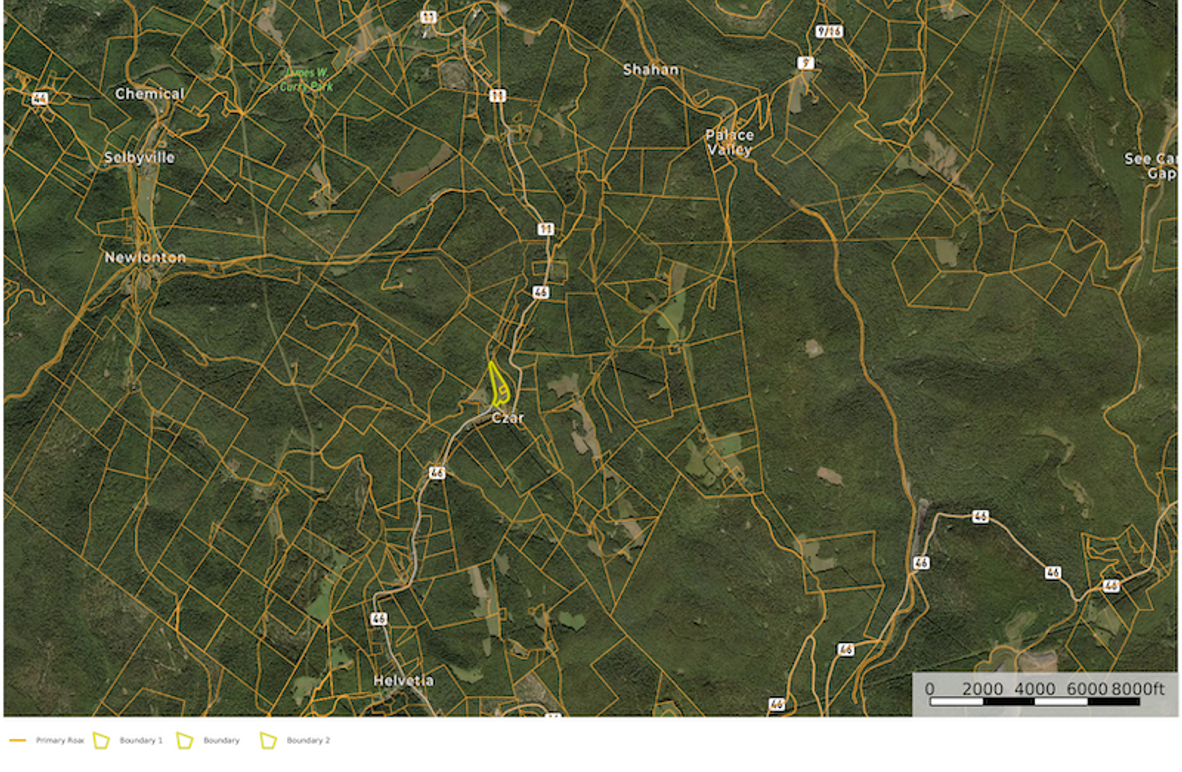 Randolph Co WV dark horse Cabin 3 map 4 overview