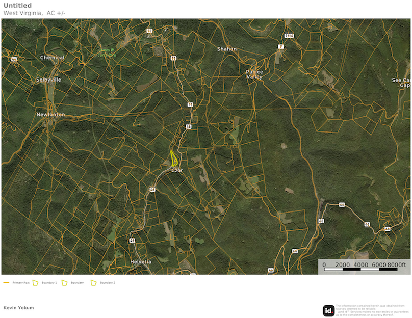 Randolph Co WV dark horse Cabin 3 map 4 overview