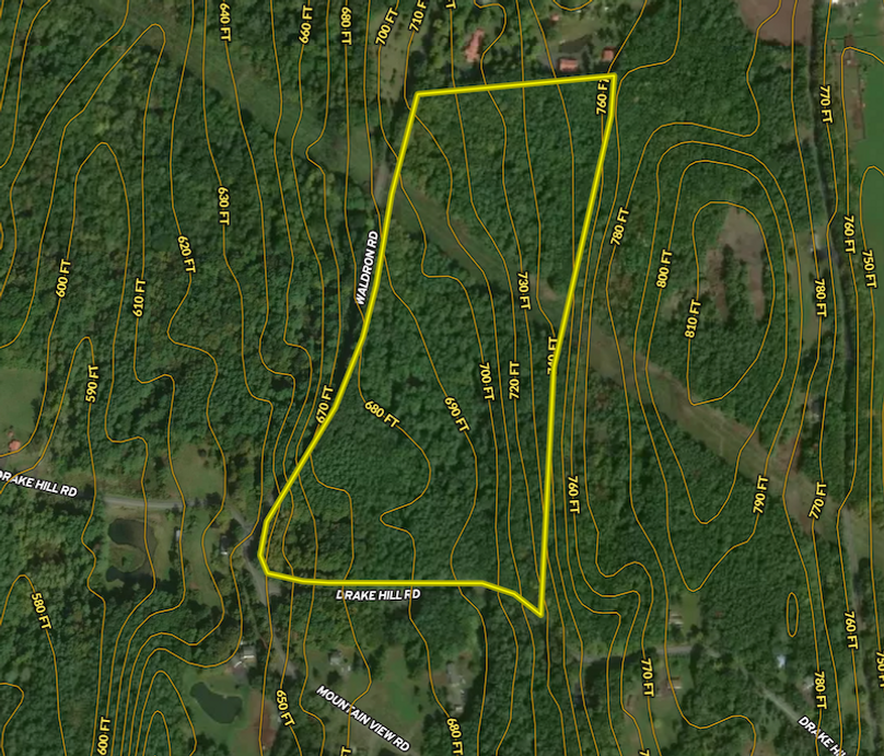 GC 60.99 Lot#2 Contour Lines Map