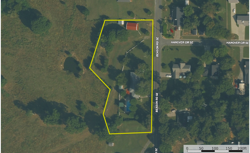 Aerial Map - 179 Beason Rd.