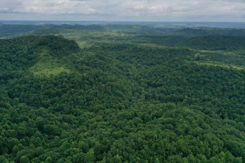 013 aerial drone shot looking northeast up the valley from the west boundary