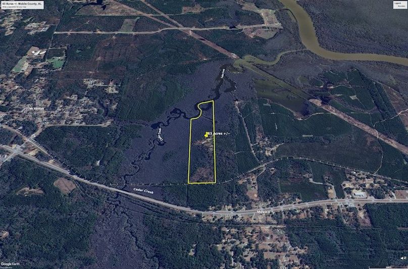 Aerial #3 Approx. 63 Acres Mobile County, AL