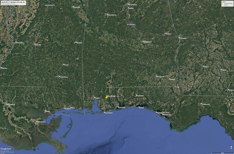 Aerial #7 Approx. 24.49 Acres Baldwin County, AL