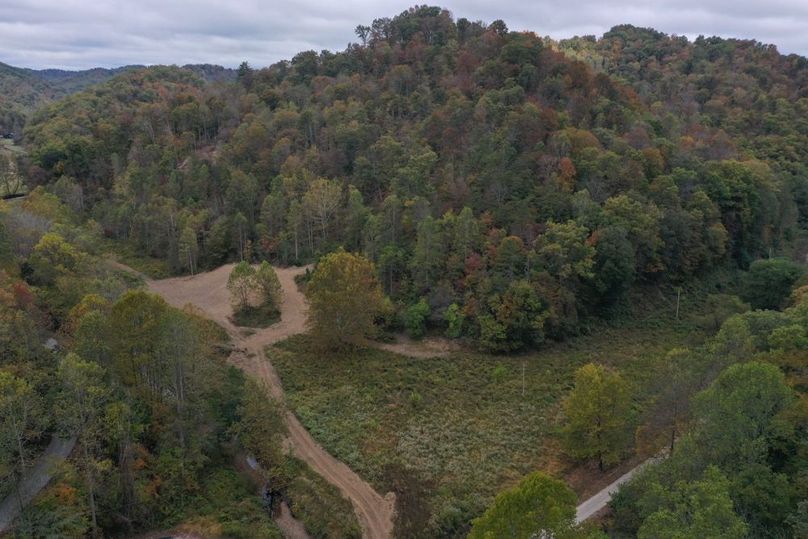 020 aerial view from the middle of the property looking north towards the cleared building location
