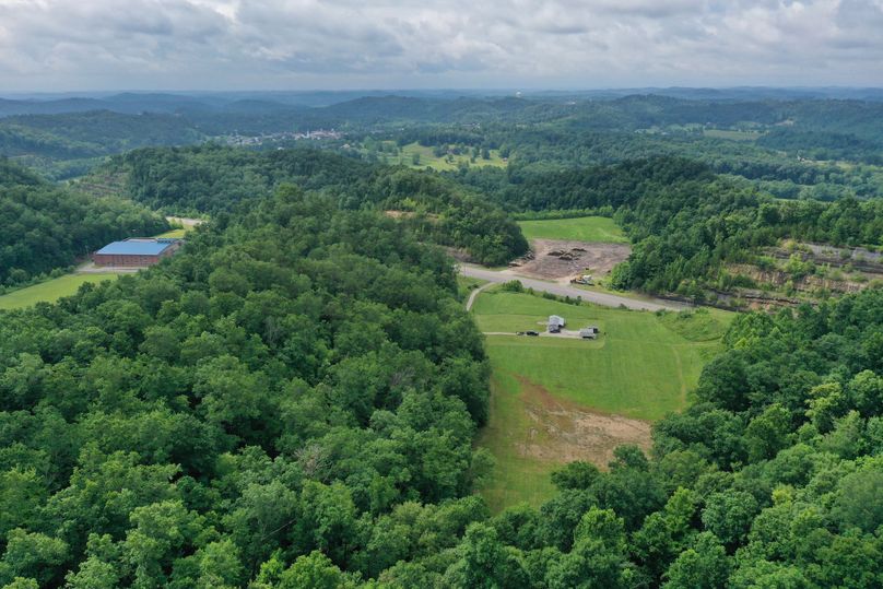 010 mid altitude aerial drone shot from the north boundary looking south