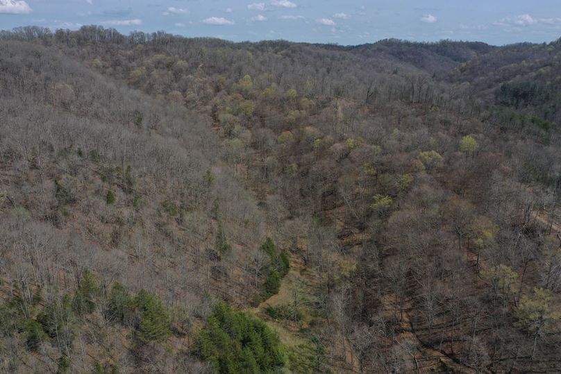 013 aerial drone shot from the middle of the property looking north up the valley