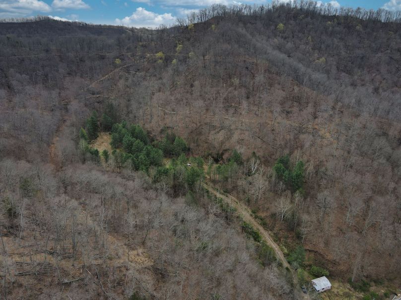 003 gorgeous aerial view looking SE over the hollow