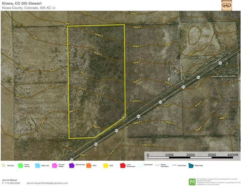 Kiowa, CO 311.4 Stewart Topo