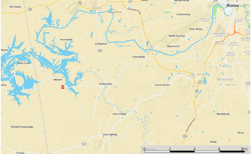 Location2 Map - Floyd GA 24.07 Ac.