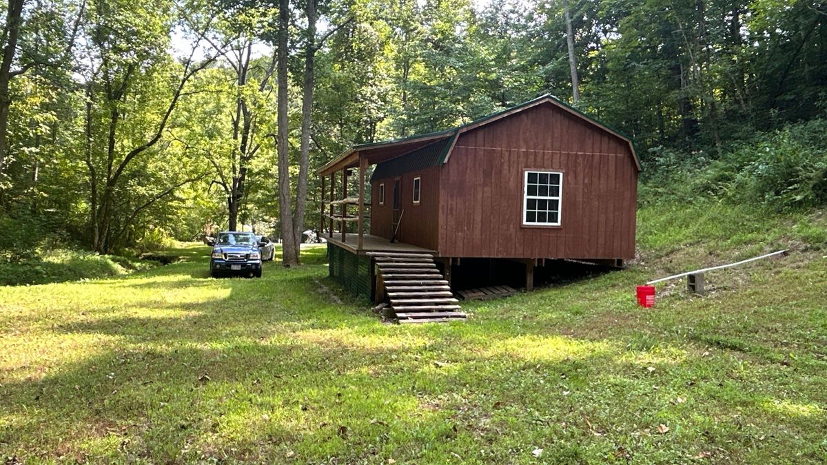 Cabin On Wooded Land Next To Wayne National Forest Whitetail Properties
