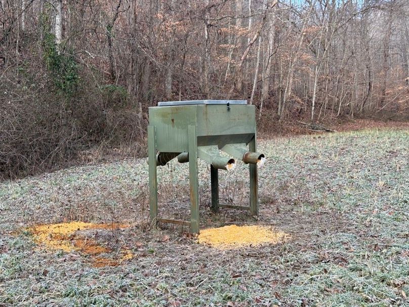 011 large feeder in one of the many food plots