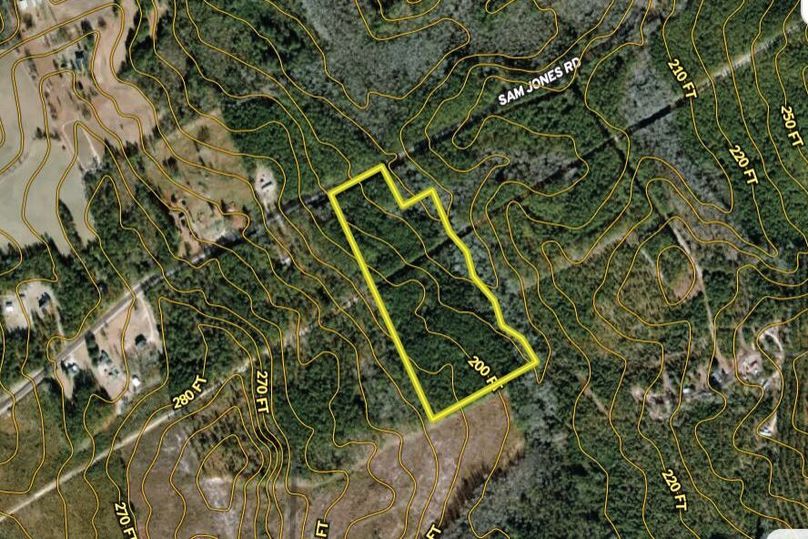 Aerial with Contour Lines