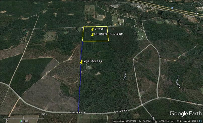 Aerial #4 Approx. 40 Acres Baldwin County, AL