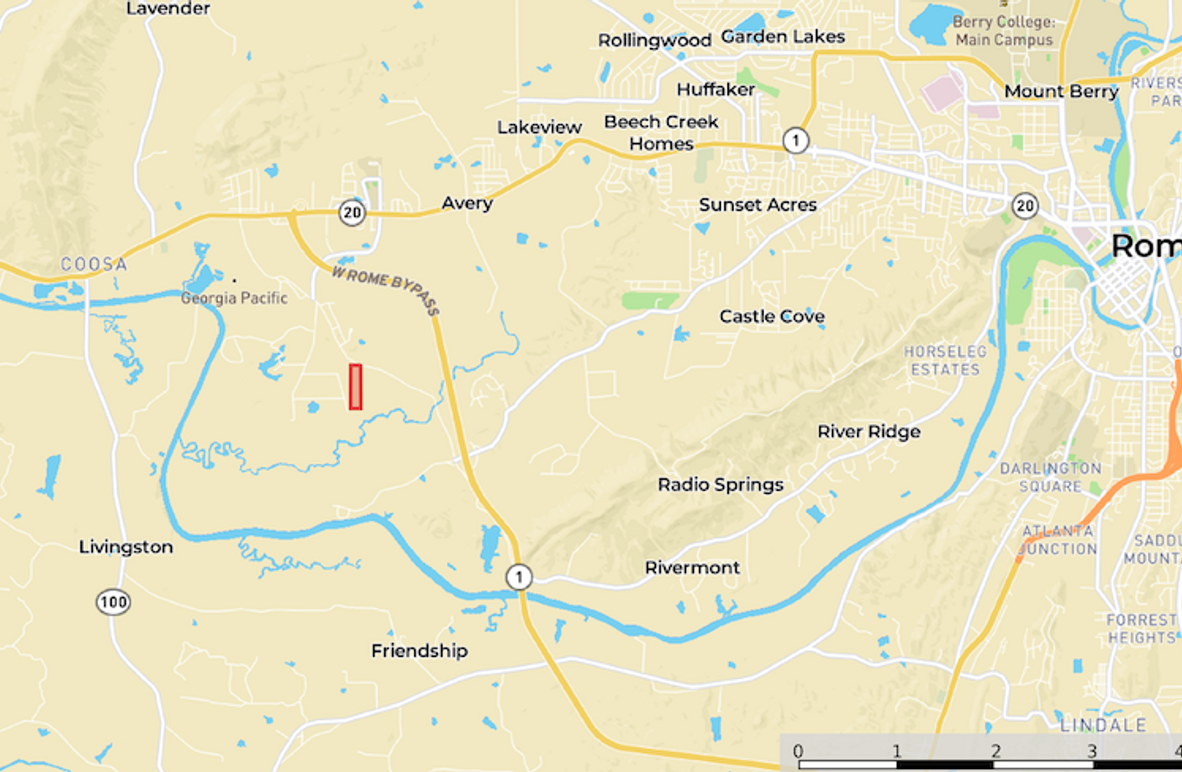 Location1 Map - Floyd GA 28.91