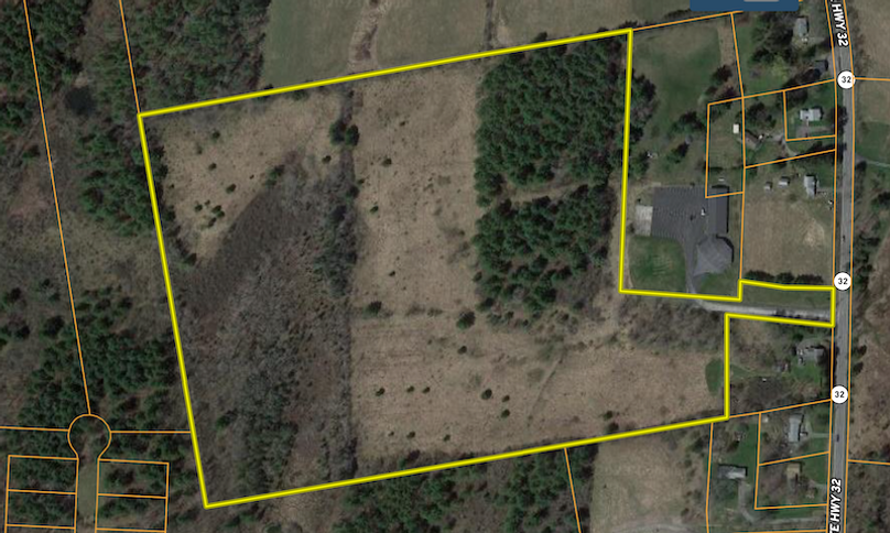 Greene county 37.1+_- acres Property  boundrary map