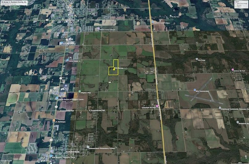 Aerial #3 Approx. 59 Acres Baldwin County, AL