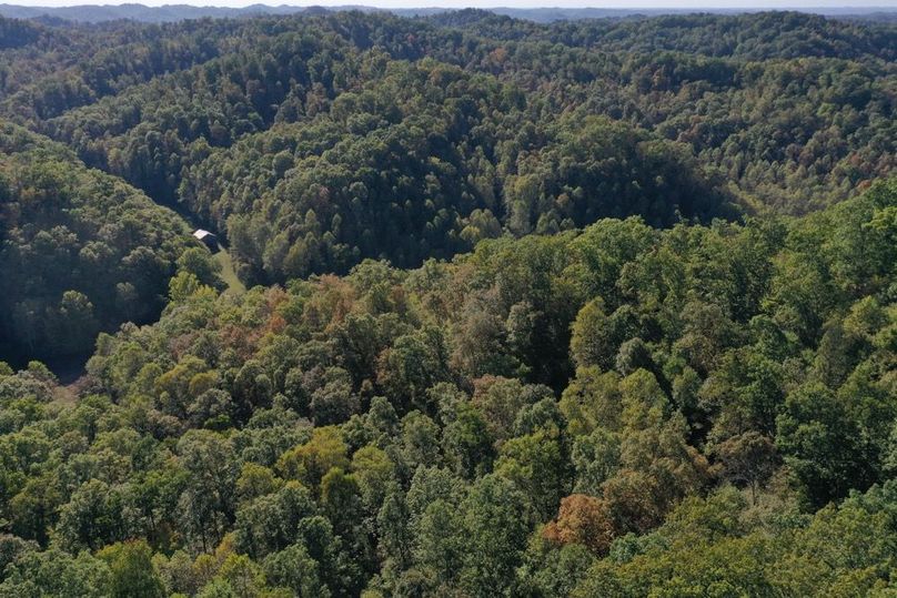 015 aerial drone shot from the southeast boundary along the ridge looking to the west