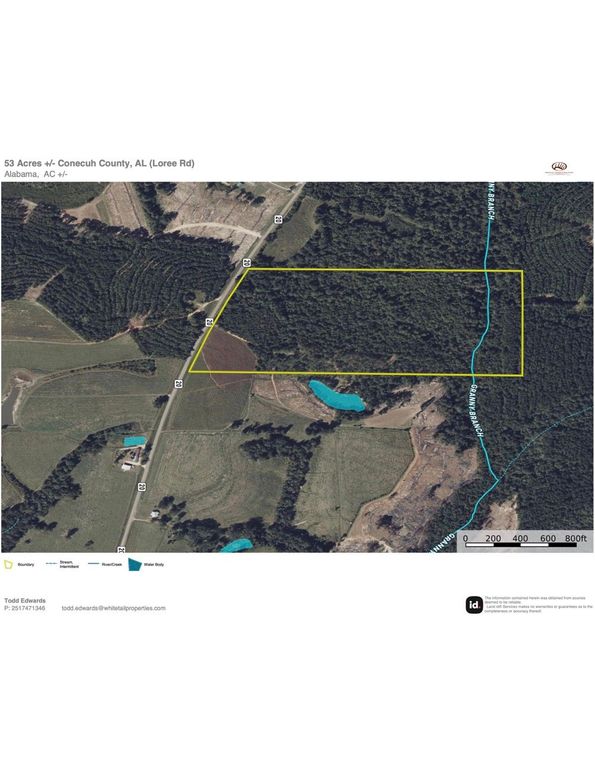 Aerial #2 Approx. 53 Acres Conecuh County, AL