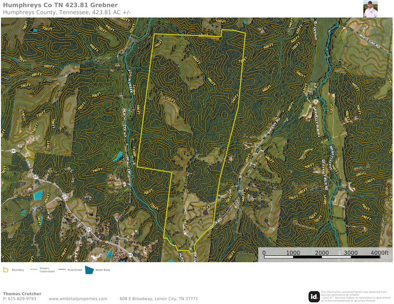 Humphreys co. TN 423.81 topo