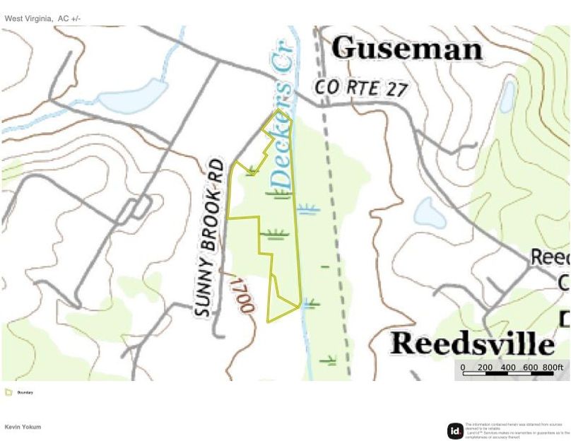 Preston Co WV 14.4 Hart map 2 topo copy