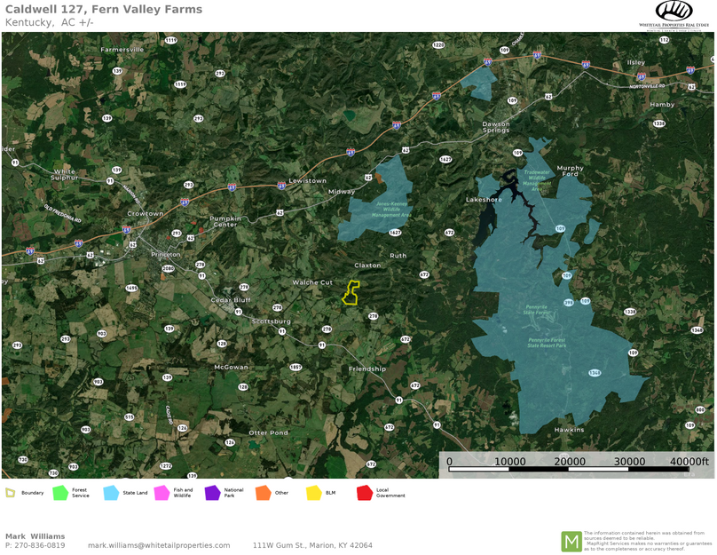 Caldwell 127 public lands map