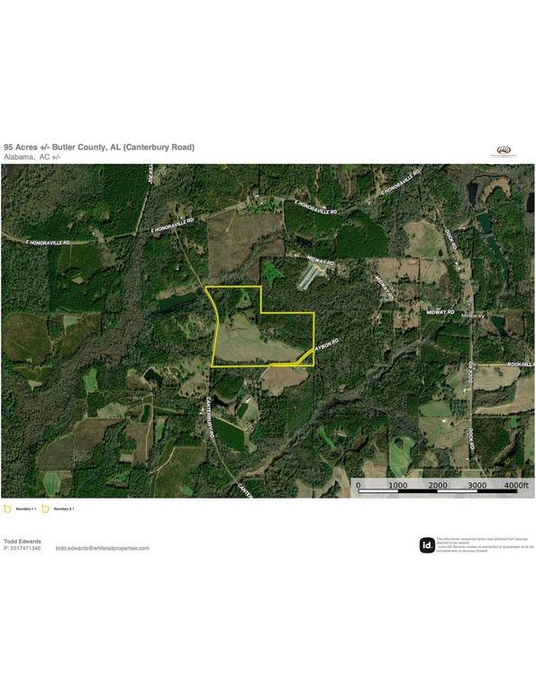 Aerial #2 Approx. 95 Acres Butler County, AL