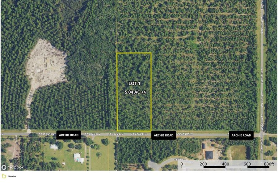 Aerial #1 Approx. 5.04 Acres Baldwin County, AL