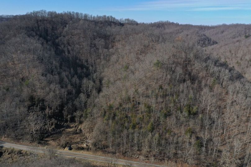 001 aerial drone photo from the east boundary looking to the west towards the ridge