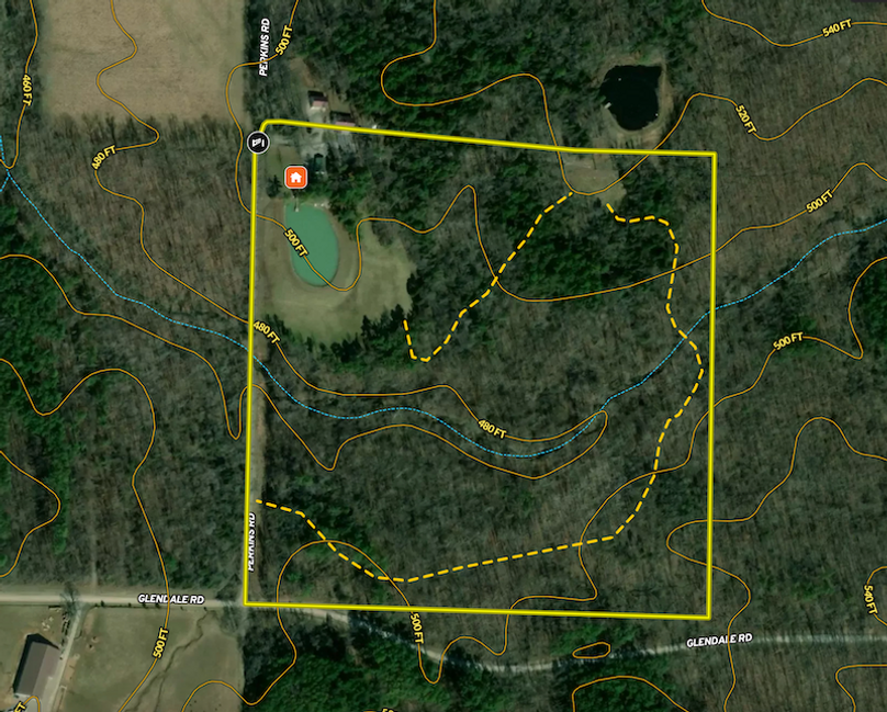 Aerial 2 Contour Pope 40 Perkins Home