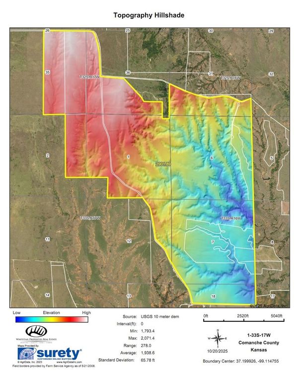 Comanche Western 2901 Hillshade