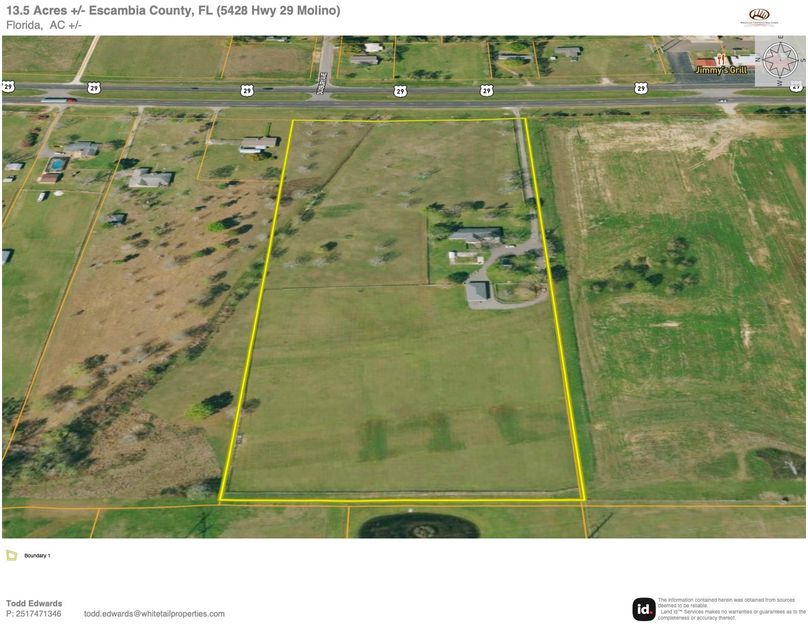 Aerial #2 Approx. 13.5 Acres Escambia, FL copy