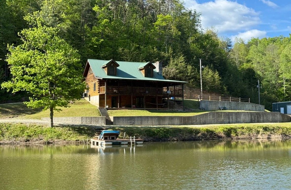 002 view of the cabin from the pond