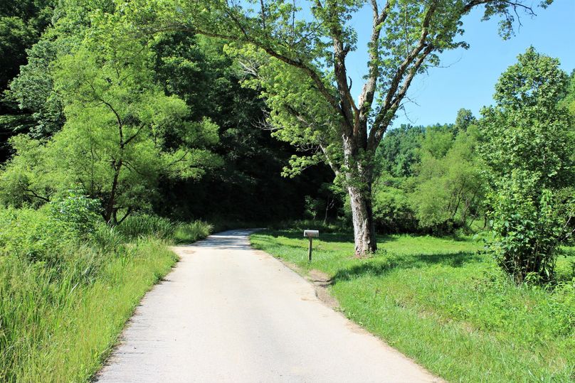 004 the county blacktop road along the east boundary