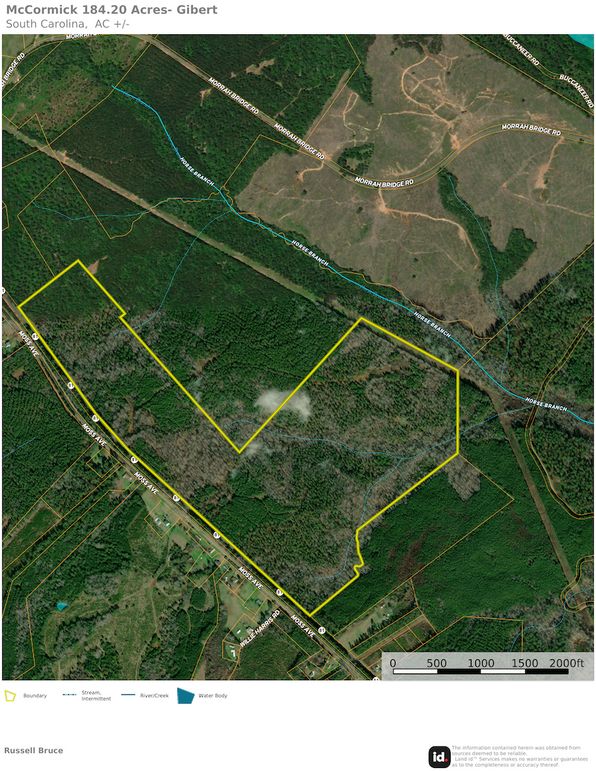 Land ID Map- Bondary and creeks