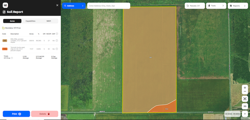Roseau Co 320 Soils Map