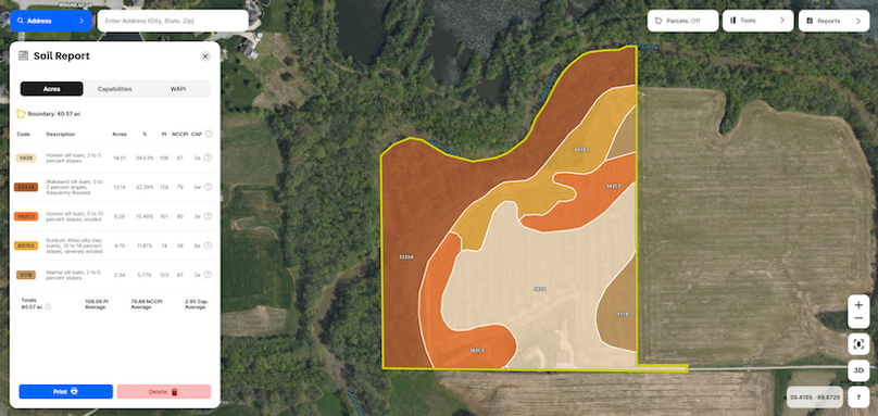 soil map