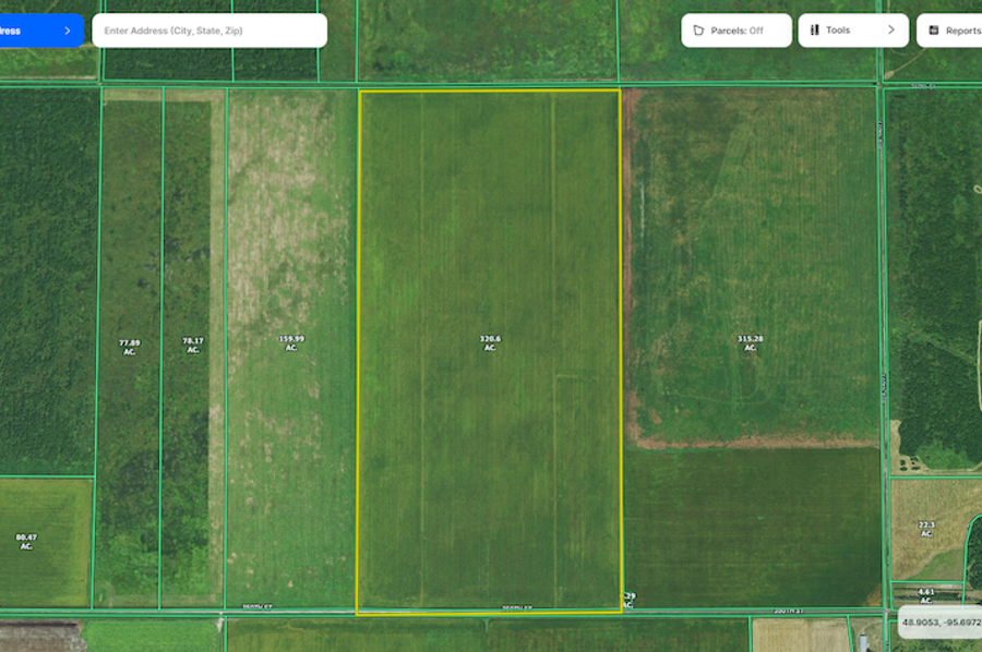 Roseau Co 320 FSA map