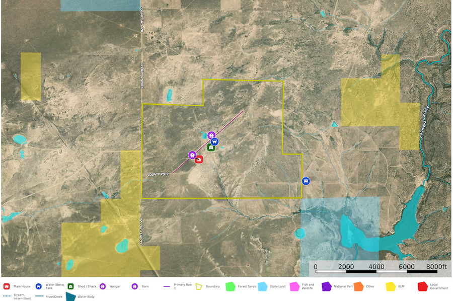 Huerfano, CO 1350 Flying D Aerial 1