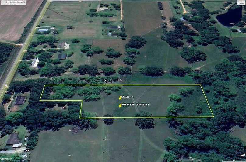 Aerial #3 Approx. 3.56 Acres Baldwin County, AL