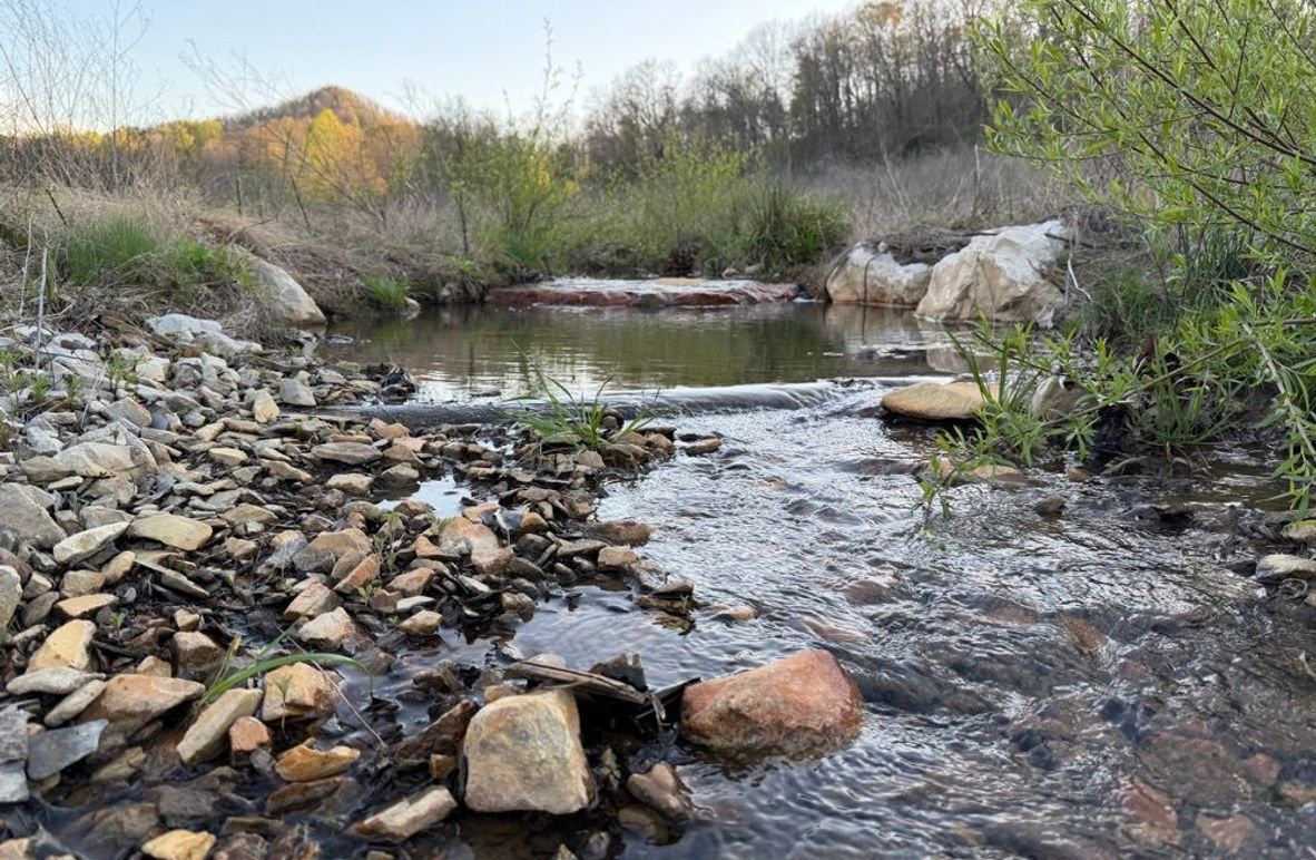 001 the main blue line stream running through the property