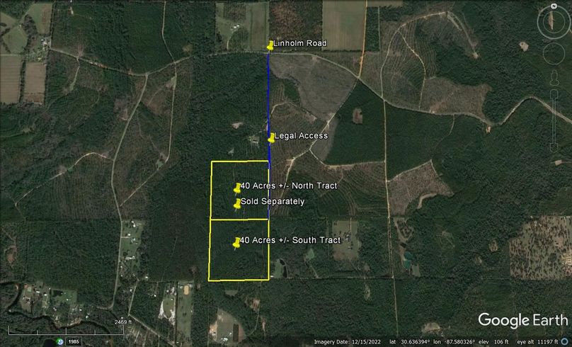 Aerial #10 Approx. 40 Acres Baldwin County, AL