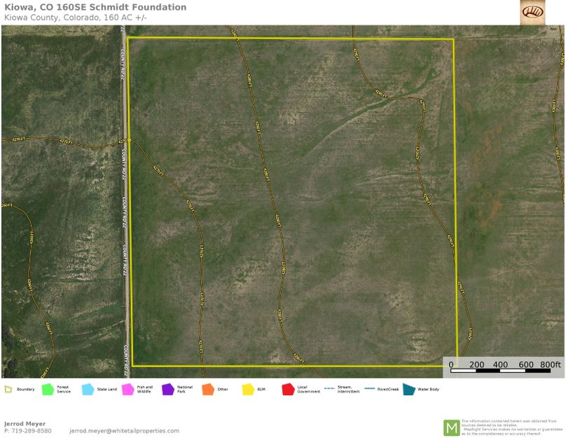 Kiowa, CO 160SE Schmidt Foundation Topo