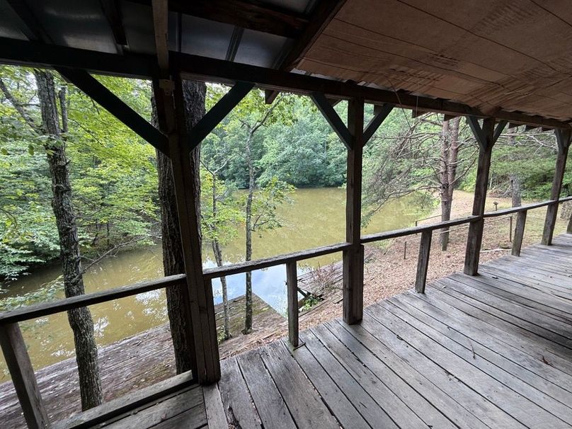 046 view from the porch of the cabin looking over the pond
