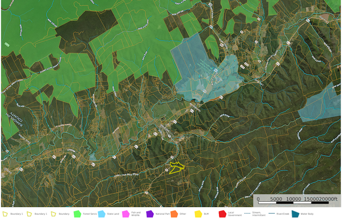 Rand Co WV JJ lands 83 map 5 Public Land