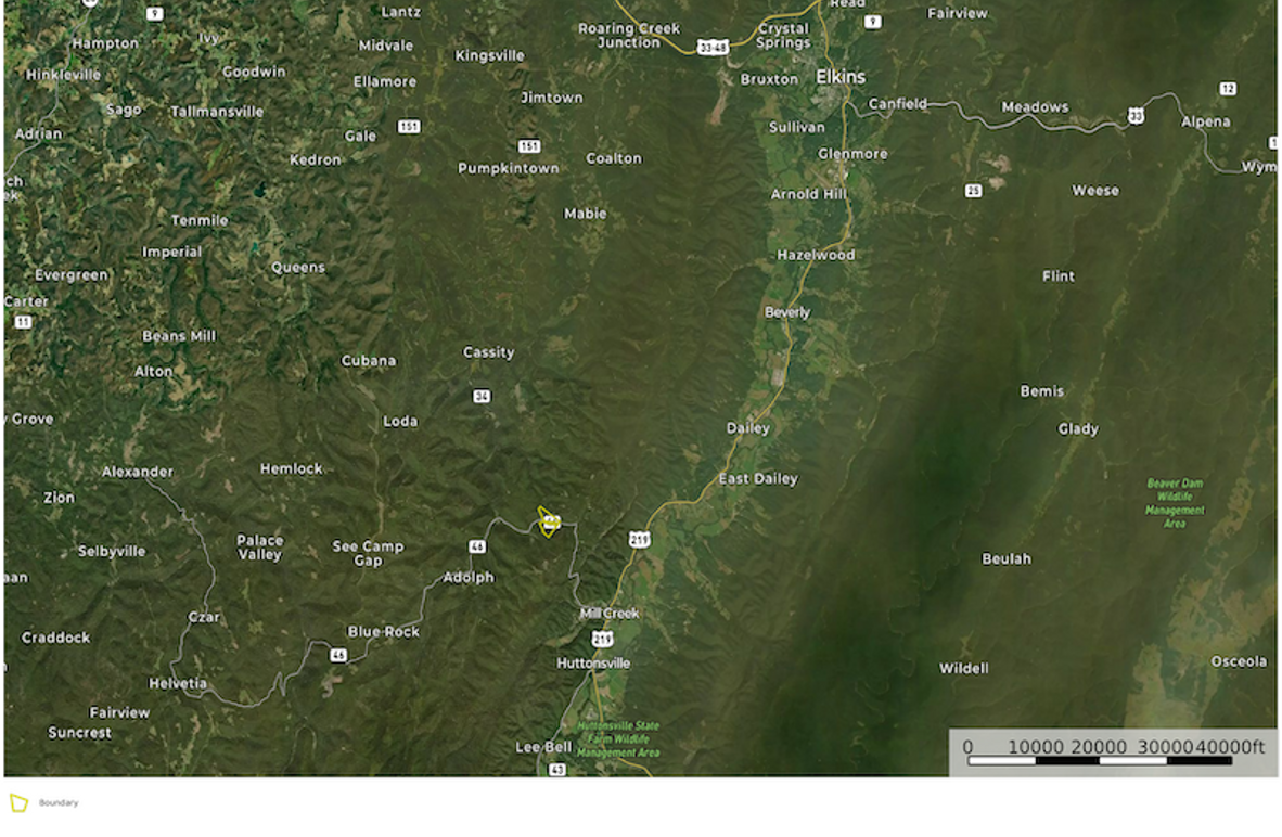 Rand Co WV 149.8 DeBuchananne map 3 overview