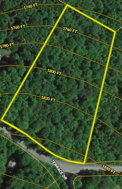 Greene co 3.6 Delsey Contour lines map