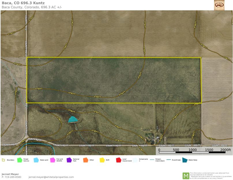 Baca, CO 160 Kuntz Topo